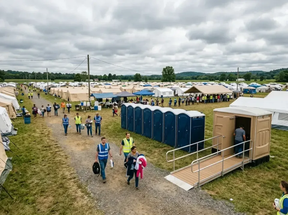 disaster-relief-camp-restrooms-010 — frequently asked questions, Dumpster & Portable Bathrooms Rental in Fort Shawnee, OH